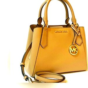 Michael Kors MK Kimberly Crossbody Satchel purse handbag